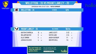 Willetton  3s v Mount Lawley  3s [upl. by Victorine103]