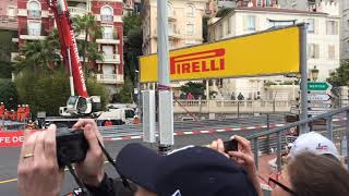 2019 Monaco Grand Prix FP1  Tribune A1 Sainte Dévote [upl. by Enilemme]