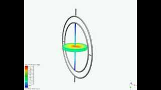 Gyroscope Stress Analysis Using Nastran [upl. by Ahsitniuq]