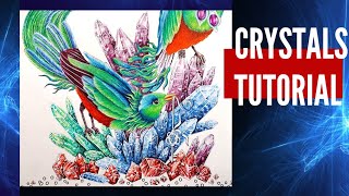 How to Color Crystals Easily  Colorists Special Effect  Helen Elliston [upl. by Polish]