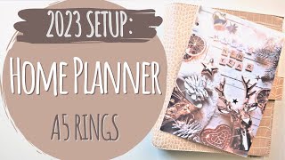 2023 Home  Reference Planner Setup A5 Rings [upl. by Scriven]