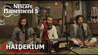 HAIDERIUM  Zain Ali amp Zohaib Ali  NESCAFÉ Basement Season 5  New Qawwali 2019 [upl. by Ycats]