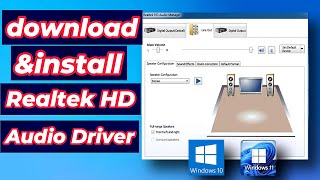 How to Download and Update Realtek HD Audio Driver on Windows 1011 with Realtek Audio Manager [upl. by Garrik]