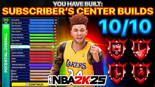 RATING MY SUBSCRIBERS CENTER BUILDS IN NBA 2K25 [upl. by Topping]