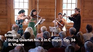 Britten String Quartet No 2 II Vivace  ChamberFest Cleveland 2013 [upl. by Pellikka]