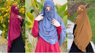 Malaysia Hijab tutorial  Hijab with different design and colour order link description [upl. by Orton]