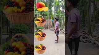 Sabka Favourite Fruit Mango pomegranate orange grapes funny VFX magic video shortsfeed trending [upl. by Htepsle10]