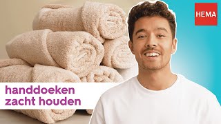 Handdoeken wassen drogen en opvouwen  HEMA Helpt [upl. by Trixi156]