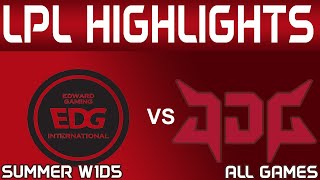 EDG vs JDG Highlights ALL GAMES LPL Summer 2024 EDward Gaming vs JD Gaming by Onivia [upl. by Yclehc273]