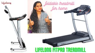 Lifelong FitPro LLTM09 Manual Incline Motorized Treadmill for Home  Lifelong Treadmill [upl. by Houser]