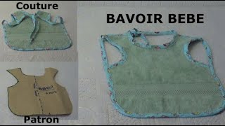 DIY  154 Le bavoir bébé patron et couture  DIY Baby bib pattern and sewing [upl. by Noy833]