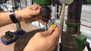 Bench Drill  Changing to Forstner Bit [upl. by Elgar]