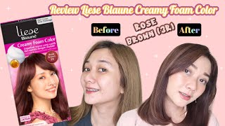 REVIEW LIESE BLAUNE CREAMY FOAM COLOR ROSE BROWN 3R [upl. by Aenet]