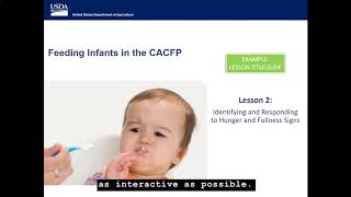 CACFP Trainers’ Circle A Look Inside the New CACFP Trainer’s Tools Feeding Infants Kit [upl. by Geno]