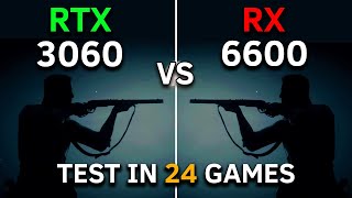 RX 6600 vs RTX 3060  Test In 24 Games at 1080p  2023 [upl. by Nnylcaj]