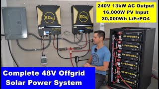 Complete 48V Offgrid Solar Power System [upl. by Adrahc]