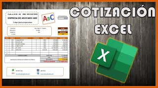 Clase Cotización Excel [upl. by Hairam]