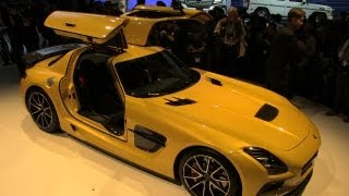 2014 MercedesBenz SLS AMG Black Series Exposed at the 2012 LA Auto Show [upl. by Accalia]