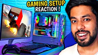 I REACTED TO MY SUBSCRIBERS GAMING SETUP   Gaming setup  Mr IG 4 [upl. by Lev]