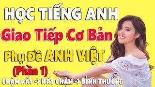 Học Tiếng Anh Giao Tiếp Cơ Bản  Phụ Đề Anh Việt  Phần 1  Chậm và Dễ Dàng [upl. by Cesare]