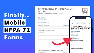 How To Fill Out The NFPA 72 Form On Your Mobile Device [upl. by Widera]