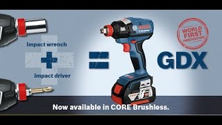 Bosch Blue Professional Tools  GDX 18V EC Brushless Impact Driver  Wrench  WORLD INNOVATION [upl. by Osborne]