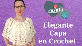 Elegante Capa tejida a crochet [upl. by Lawlor]