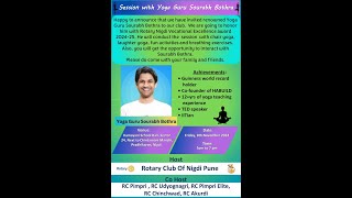 Session with Yoga Guru Sourabh Bothra [upl. by Alethia]