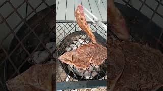 GRILLING STEAKS cooking manstuff outdoors knifestuffwedo usa [upl. by Wiltz]