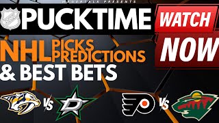 NHL Predictions Picks amp Odds  Predators vs Stars  Flyers vs Wild  PuckTime Jan 12 [upl. by Olvan185]