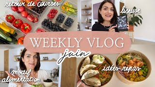 WEEKLY VLOG  Nouveautés alimentation liseuse retour de courses amp idées repas rapides [upl. by Fitzgerald]