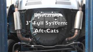 Bassani Xhausts 2011 Mustang GT with Full 3quot System XCrossover amp LT Headers [upl. by Pozzy]