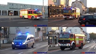 Ausgelöster Rauchmelder Erweiterter Löschzug FF  FuStW Polizei Bad Homburg [upl. by Arehs251]