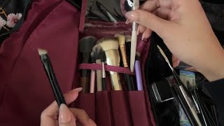 ASMR Rummaging amp Organizing Makeup Bag  No Talking [upl. by Teak]