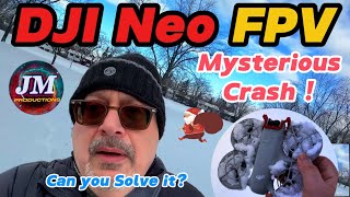 DJI Neo FPV  After the snow fall  Crash  Dont know How [upl. by Anilorac]