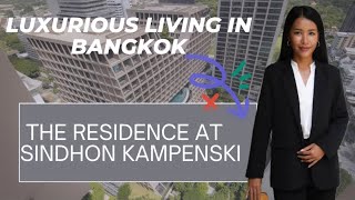 Inside the Luxurious Residence at Sindhon Kampenski condo Bangkok [upl. by Maurey699]