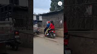 Motorists take over the footpath in Dimapur putting pedestrians at risk [upl. by Fogel]