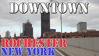 Rochester  New York  4K Downtown Drive [upl. by Airasor488]