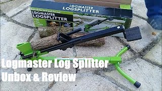 Logmaster Log Splitter Unbox and Review [upl. by Loux322]