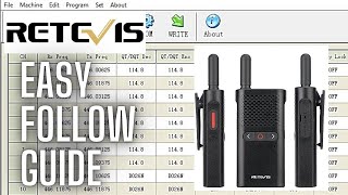 Retevis RB628B PMR 446 Easy Radio Programming Guide 2022 [upl. by Einnaf920]