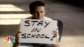 The More You Know  Matthew Perry PSA on Education [upl. by Nomaj599]