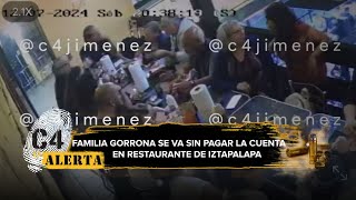 Familia de 20 miembros cena en restaurante de Iztapalapa ¡y se va sin pagar la cuenta [upl. by Siuqcram]