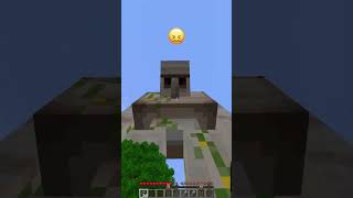 Golem Called a Friend vs Angry Emoji Reaction shorts minecraft meme [upl. by Aicekal]