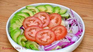 Ensalada Saludable y Nutritiva con una Aderezo delicioso y fácil [upl. by Dumond]