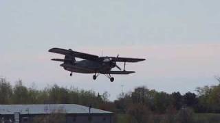 AN 2 taking off from Oshawa Airport CYOO [upl. by Aihtnis]