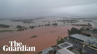 North Queensland floods drone vision shows Smithfield near Cairns under water [upl. by Cecilla683]