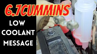 67 Cummins How to Replace Coolant Bottle [upl. by Zimmermann]