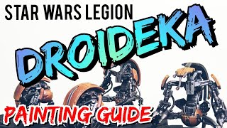 Star Wars Legion Droideka Painting Guide Made Easy [upl. by Nairadal]