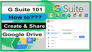 How to create amp share Drives in Google Drive [upl. by Cirle]