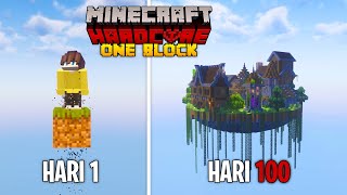 100 Hari di Minecraft Hardcore Tapi One Block [upl. by Ardnama564]